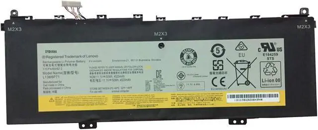 Main image of efohana L13M6P71 Laptop Battery Replacement for IdeaPad Yoga 2 13 inch Series Notebook L13S6P71 121500229 11.1V 50Wh 4520mAh