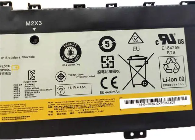 Alt view image 3 of 4 - efohana L13M6P71 Laptop Battery Replacement for IdeaPad Yoga 2 13 inch Series Notebook L13S6P71 121500229 11.1V 50Wh 4520mAh