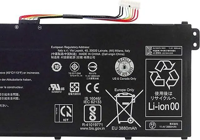 Alt view image 2 of 3 - efohana AP18C4K Laptop Battery Replacement for ACER Aspire 3 A315-42 A315-54 5 A514-52 A515-43 A515-54 A515-54G Swift S40-51 Swift 3 SF314-41 Spin 3 SP314-54N Series Notebook 11.4V 48Wh 4200mAh