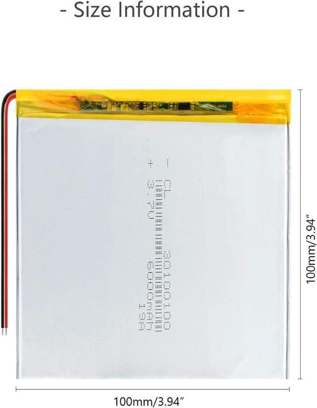 Alt view image 2 of 4 - CSTAL High Performance Backup Battery, 3.7V 6000Mah Rechargeable Li-Po Replacement Battery, for Laptop Tablet E-Book Digital Camera Wireless Audio Inter Phone, 2Pcs