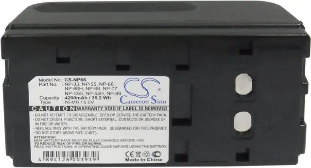 Alt view image 4 of 6 - VI VINTRONS 4200mAh Battery for Sony CCD-TR333, CCD-TRV32, CCD-V701, CCD-50E, CCD-TR31