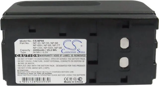 Alt view image 5 of 6 - VI VINTRONS 4200mAh Battery for Sony CCD-TR333, CCD-TRV32, CCD-V701, CCD-50E, CCD-TR31