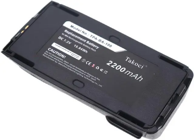 Alt view image 4 of 7 - TAKOCI Replacement Battery for Tait TP8100 TP8110 TP8115 TP8120 TP8135 TP8140 TP9300 TP9400 TT35L1-D TPA-BA-100 TPK-BA-101 TPK-BA-100 T03-00011-CAAA