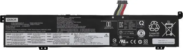 Main image of IZKROR L19M3PF7 45Wh 4000mAh Battery Replacement for Lenovo Ideapad Gaming 3-15IMH05 3-15ARH05 Creator 5-15IMH05 Series SB10W89840 5B10W89843 L19D3PF4 SB10W89842 L19L3PF3 L19D3PF4 11.4V