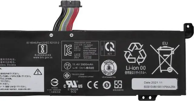 Alt view image 3 of 5 - IZKROR L19M3PF7 45Wh 4000mAh Battery Replacement for Lenovo Ideapad Gaming 3-15IMH05 3-15ARH05 Creator 5-15IMH05 Series SB10W89840 5B10W89843 L19D3PF4 SB10W89842 L19L3PF3 L19D3PF4 11.4V