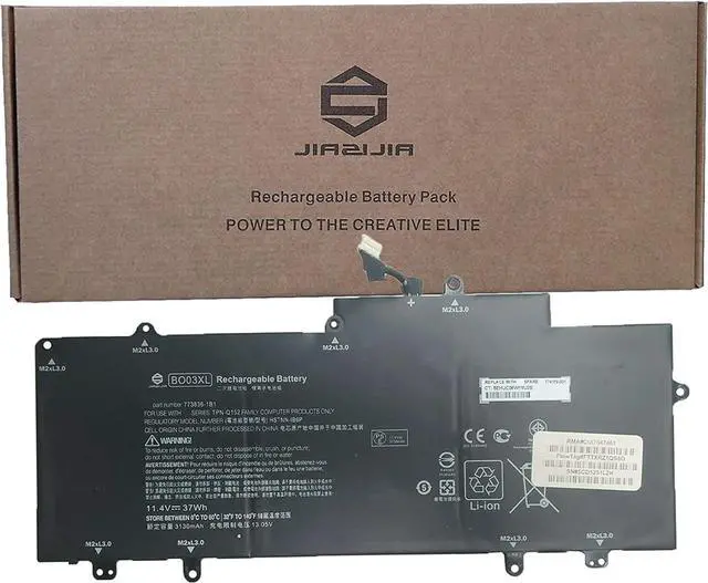 Main image of JIAZIJIA BO03XL Laptop Battery Replacement for Hp Chromebook 14-X001TU 14-X002TU 14-X003TU 14-X004TU 14-X005TU 14-X006TU 14-X007TU Notebook HSTNN-IB6P 773836-1B1 774159-001 11.4V 37Wh 3130mAh