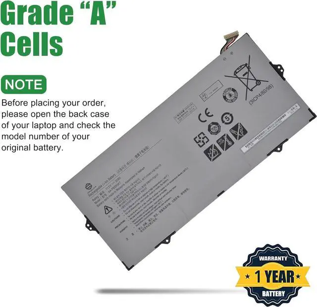 Alt view image 3 of 5 - JIAZIJIA AA-PBSN3KT Laptop Battery Replacement for Samsung Notebook 7 NP730XBE NP930MBE Series Notebook 11.5V 55Wh 4800mAh