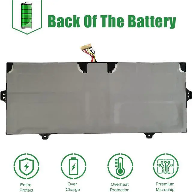 Alt view image 5 of 5 - JIAZIJIA AA-PBSN4AF Laptop Battery Replacement for Samsung Notebook 13 inch NP930SBE Series Notebook Black 15.4V 54Wh 3530mAh