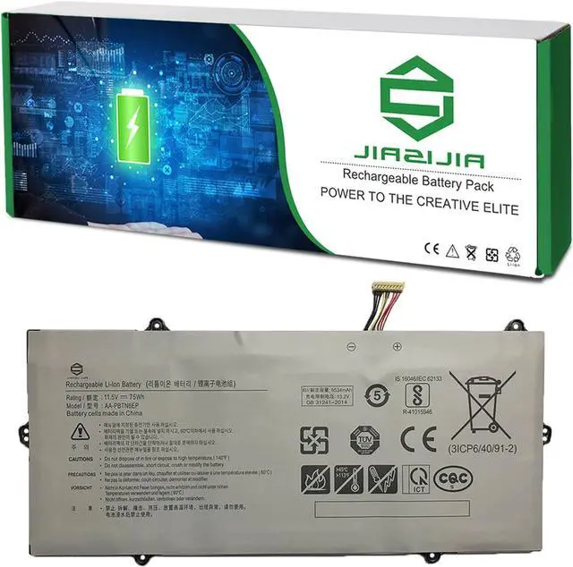 Main image of JIAZIJIA AA-PBTN6EP Laptop Battery Replacement for Samsung Notebook 9 2018 NP900X5T NP900X5T-X01US NP900X5T-X05CN Series Notebook Black 11.5V 75Wh 6534mAh