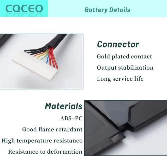 Alt view image 2 of 7 - CQCEO R14B05W Battery for Xiaomi 14" Mi Pro X 14 Series Laptop 41CP6/63/62 15.4V/56Wh/3637mAh