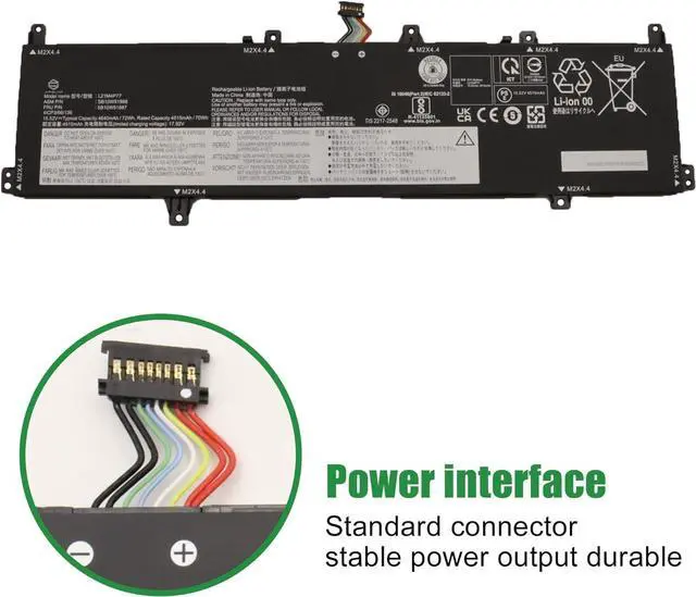 Alt view image 3 of 6 - L21M4P77 Laptop Battery Replacement for Lenovo ThinkPad Z16 Gen 1 2022 Gen 2 2023 Series SB10W51988 5B10W51887 L21C4P74 SB10W51989 5B10W51888 L21D4P76 SB10W51990 5B10W51889 15.52V 72Wh