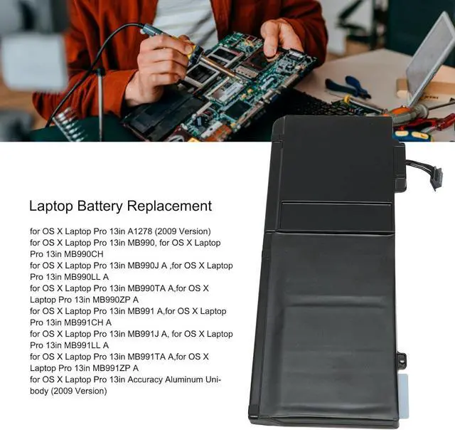 Alt view image 4 of 7 - AMONIDA A1322 Replacement Battery, Laptop Replacement Battery, Large Capacity, Stable Performance, Easy to Use for Business