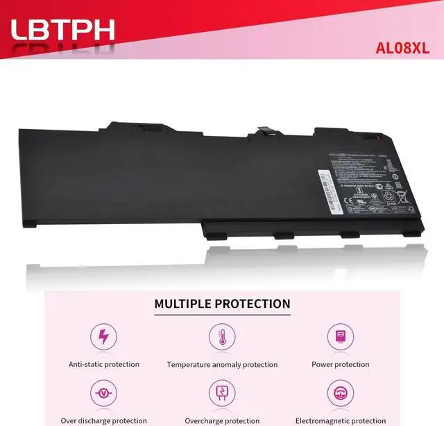 Alt view image 5 of 7 - AL08XL 94Wh Battery for HP ZBook Fury 17 G7 G8 15 G7 G8 Mobile Workstation