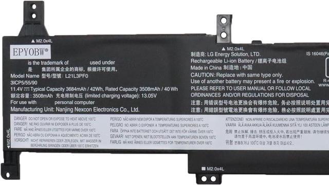 L21C3PF0 New Laptop Battery Replacement For Lenovo IdeaPad 1-14IJL7 1-14ADA7 1-14ALC7 1-14AMN7 1-15IJL7 1-15ALC7 1-15AMN7 Series SB11D96114 5B11D96113 L21L3PF0 L21M3PF1 L21M3PF0 L21D3PF0 11.25V