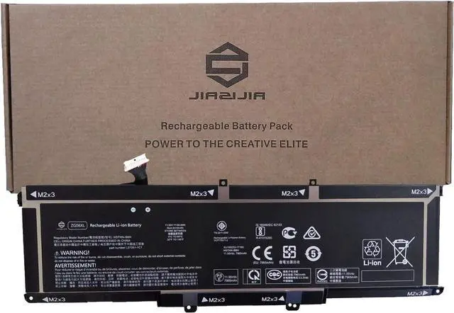 Main image of JIAZIJIA ZG06XL Laptop Battery Replacement for Hp ZBook Studio X360 G5 Elitebook 1050 G1 Series Notebook HSTNN-IB8H L07351-1C1 L07045-855 Black 11.55V 95.9Wh 8310mAh