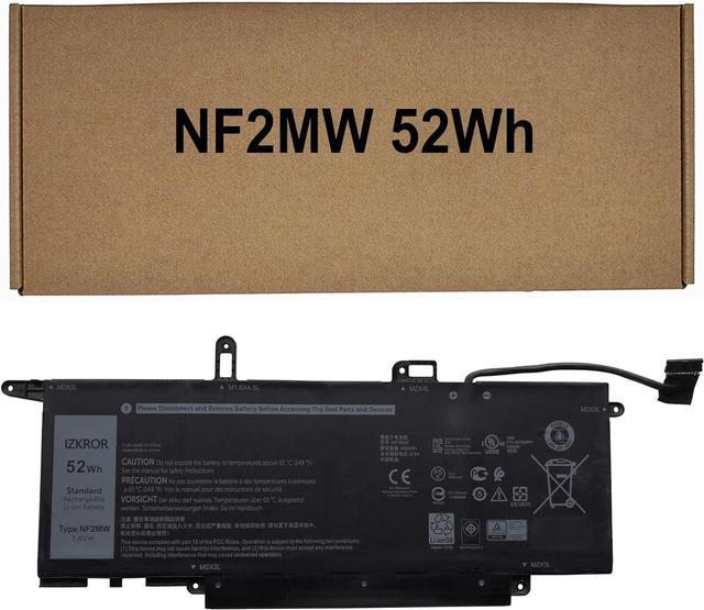 Andglim IZKROR NF2MW 52Wh 6500mAh Battery Replacement for Dell Latitude  7400 2-in-1 / Latitude 14 9410 Series Laptop 7146W 085XM8 08W3YY 0C76H7  C76H7