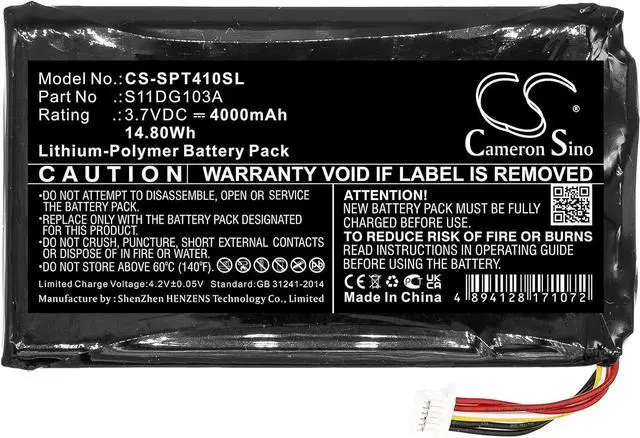 Alt view image 3 of 6 - Sabuly 3.7V High-Performance Replacement Battery for Trimble Juno T41 Juno 5 Slate Juno T45 with S11DG103A S11GD103A/4000mAh