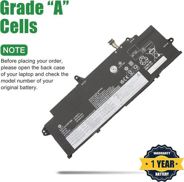 Alt view image 3 of 5 - L21M4P75 SB10W51976 5B10W51875 Laptop Battery Replacement for Lenovo ThinkPad T14s Gen 3 2022 Gen 4 2023 Series SB11M89832 5B11M90031 L21B4P71 SB10W51978 L21L4P73 L21D4P74 15.36V 57Wh