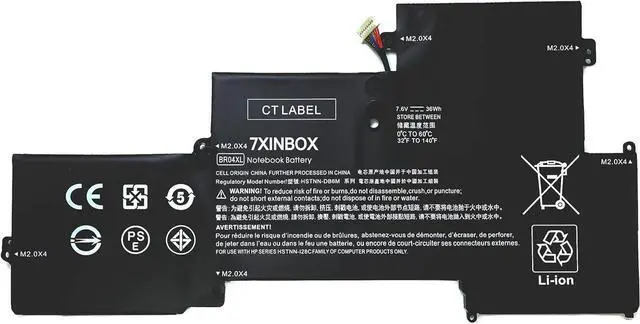 Main image of 7XINbox 7.6V 36Wh BR04XL HSTNN-DB6M HSTNN-I26C HSTNN-I28C Replacement Laptop Battery for HP EliteBook 1020 G1(CTO) G1(G9P64AV) G1(L7Z19PA) G1(M0D62PA) G1(M4Z18PA) G1(M5U02PA)