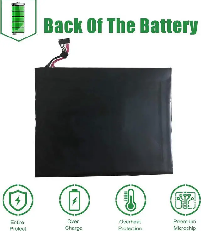 Alt view image 5 of 5 - JIAZIJIA MLP3810980 Laptop Battery Replacement for Hp Pro Slate 12 I508O T5L65PA L4A35UT Series Notebook 803187-001 3.8V 18.24Wh 4800mAh