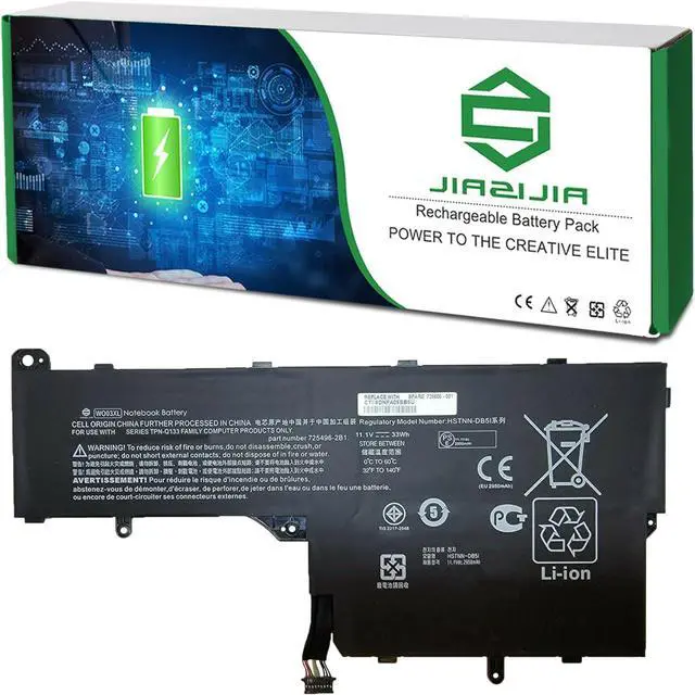 Main image of JIAZIJIA WO03XL Laptop Battery Replacement for Hp Pavilion 13-P100ED 13-P100EL Series Notebook HSTNN-DB5I 725496-2B1 725606-001 11.1V 33Wh 2950mAh