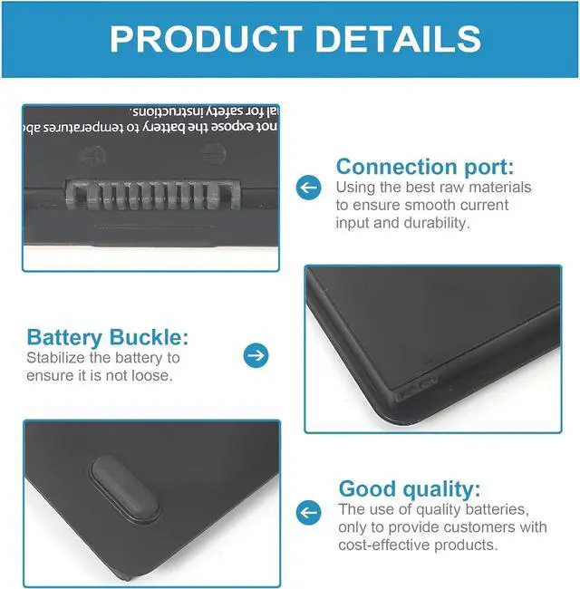Alt view image 3 of 6 - Ftenlyen E7450 E7440 Battery Replacement - 34GKR Battery for Dell Latitude E7420 E7440 E7450 Battery 451-BBFT 451-BBFV 451-BBFY PFXCR 0909H5 G95J5 0G95J5 F38HT G0G2M T19VW E225846 Notebook Battery