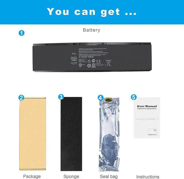 Alt view image 5 of 6 - Ftenlyen E7450 E7440 Battery Replacement - 34GKR Battery for Dell Latitude E7420 E7440 E7450 Battery 451-BBFT 451-BBFV 451-BBFY PFXCR 0909H5 G95J5 0G95J5 F38HT G0G2M T19VW E225846 Notebook Battery