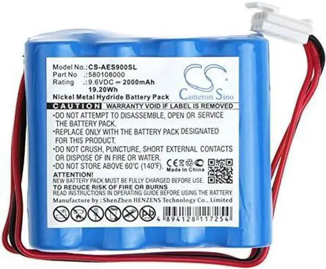 Alt view image 5 of 6 - Qigenia ACP580108000 Replacement Battery for Acroprint 175 ATT310 175 Full Power Reserve ES1000 310 420 ES900,580108000 58-0108-000 Battery (2000mAh/9.6V)
