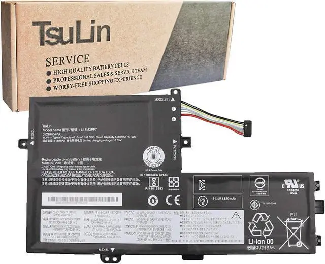 Main image of TsuLin L18M3PF7 Laptop Battery Replacement for Ideapad FLEX-15 S340-14 S340-15 C340-15 Series Notebook L18C3PF7 L18L3PF3 L18C3PF6 L18M3PF6 L18L3PF2 11.4V 52.5Wh 4610mAh
