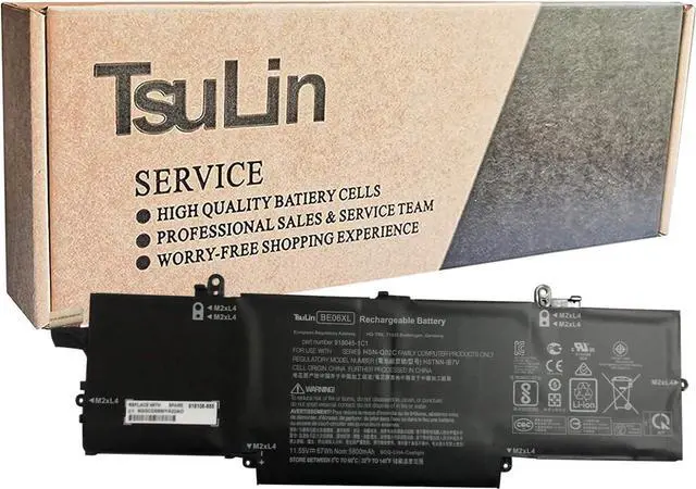 Main image of TsuLin BE06XL Laptop Battery Compatible with HP EliteBook 1040 G4 Series 918180-855 918045-1C1 HSTNN-IB7V HSTNN-DB7Y 11.55V 67Wh 5800mAh