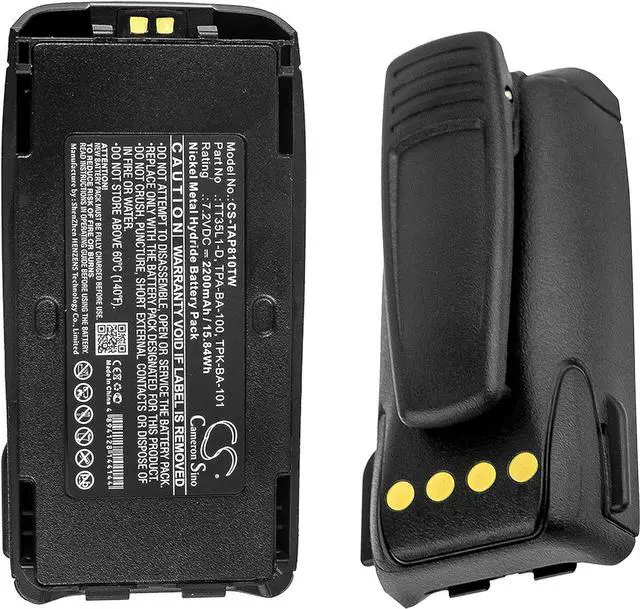 Main image of Replacement Battery for Tait TP8100 TP8110 TP8115 TP8120 TP8135 TP8140 TP9300 TP9400 TT35L1-D TPA-BA-100 TPK-BA-101 TPK-BA-100 T03-00011-CAAA