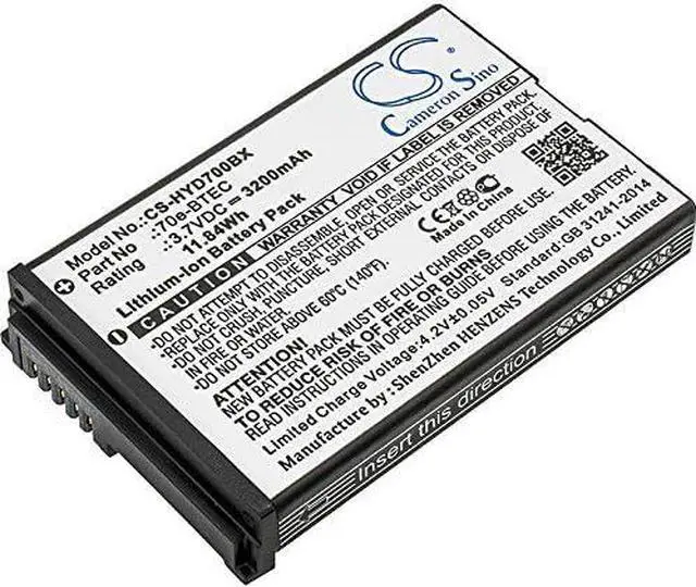 Main image of Qigenia 70e-BTEC Replacement Battery for Dolphin 75e 60s 70e,60S-Batt-1 BAT-EXTENDED-01 Battery (3200mAh/3.7V)
