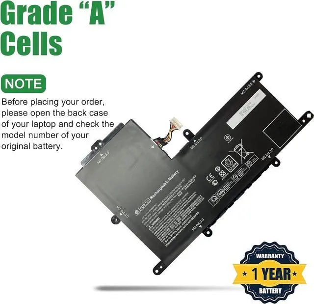 Alt view image 3 of 5 - JIAZIJIA PO02XL 824560-005 Laptop Battery Replacement for Hp Stream 11-R014WM Series Notebook HSTNN-IB7G 823908-1C1 7.6V 37Wh