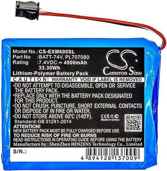 Alt view image 3 of 4 - SHINEAR 4500mAh Battery Replacement for Ms6060 MS6000 Oscilloscopes Ms6100 Ms6200 MS6000 BATT-74V PL707080 (7.4V)