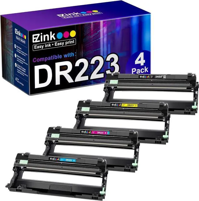 Main image of E-Z Ink (TM Compatible Drum Unit Replacement for Brother DR223CL DR223 DR-223 Compatible with MFC-L3770CDW MFC-L3750CDW HL-L3230CDW HL-L3290CDW HL-L3210CW (Black, Cyan, Magenta, Yellow, 4 Pack)