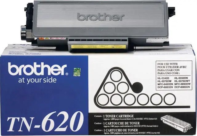Alt view image 3 of 7 - Brother original TN620 Standard Yield Black Toner Cartridge, original toner replacement cartridges, toner for Brother laser printers MFC-8480DN, MFC8890DW, HL-5370DW, and DCP-8080DN