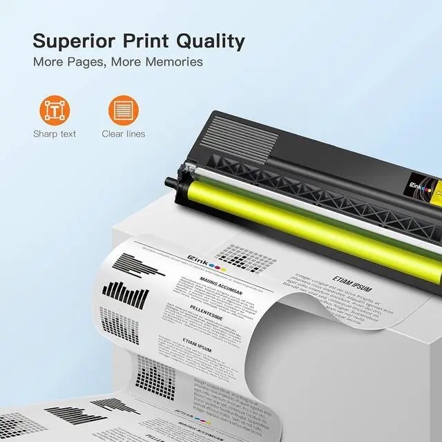 Alt view image 3 of 7 - E-Z Ink (TM) Compatible Toner Cartridge Replacement for Brother TN336 Toner Cartridges TN331 TN-336 TN-331 TN315 to Use with MFC-L8850CDW HL-L8350CDW MFC-L8600CDW HL-4150CDN MFC-9970CDW (BCMY, 4 Pack)