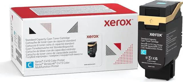 Main image of Xerox Genuine C410 Cyan Standard Capacity Toner Cartridge (2000 Pages) -006R04678