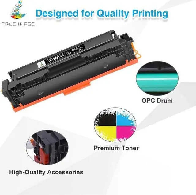 Alt view image 4 of 7 - 215A Toner Cartridges 4 Pack Compatible Replacement for HP 215A Toner Cartridges W2310A W2311A W2312A W2313A for HP Color Laserjet Pro MFP M182nw M183fw M155 Printer Ink (Black Cyan Yellow Magenta)