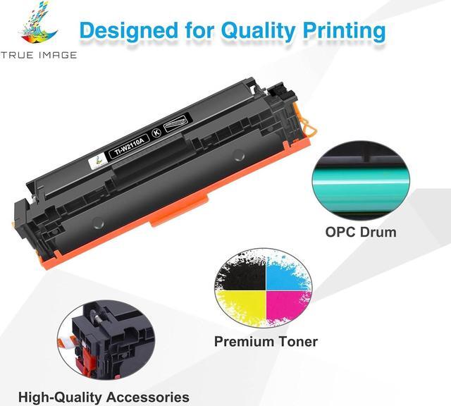 Alt view image 4 of 6 - TRUE IMAGE Compatible Toner Cartridge Replacement for HP 206A 206X W2110A W2110X Color Pro M255dw MFP M283fdw M283cdw M283 M255 Printer Toner (Black Cyan Yellow Magenta, 4-Pack)