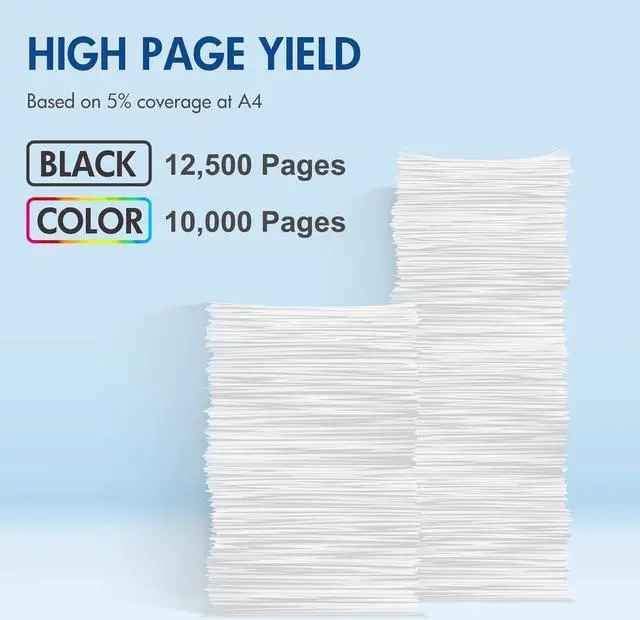 Alt view image 3 of 6 - 508X 508A Toner Cartridge Set: Compatible Replacement for HP 508X 508A Laserjet M553 M552 553 MFP M577 Series Printer New Version CF360X CF361X CF362X CF363X Ink (4-Pack, Black Cyan Magenta Yellow)