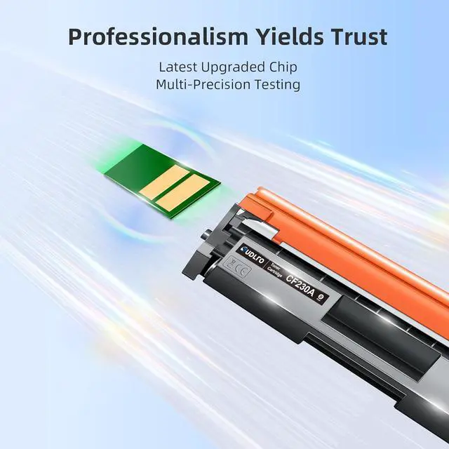 Alt view image 2 of 7 - Ennovor CF230A - 30A Toner - Replacement for HP 30A Toner Cartridge CF230A 30X CF230X to Compatible with Pro MFP M227fdw M203dw M227fdn M203dn M227sdn M203d M227 M203 Series Printer (Black, 4-Pack)
