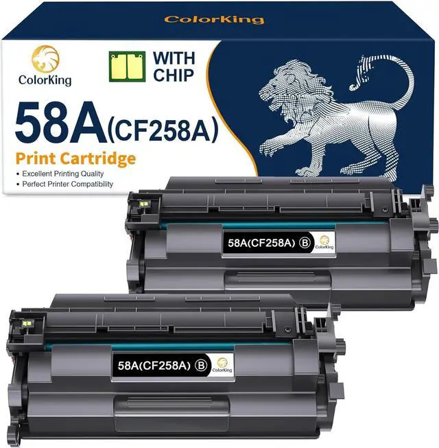 Main image of Ennovor ColorKing Compatible Toner Cartridge Replacement for HP 58A CF258A 58X CF258X for Laserjet Pro MFP M428fdw M428fdn M428dw Pro M404n M404dn M404dw M428 M404 M406dn M430f Printer (Black, 2-Pack)