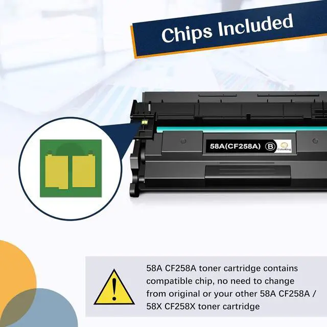 Alt view image 4 of 7 - Ennovor ColorKing Compatible Toner Cartridge Replacement for HP 58A CF258A 58X CF258X for Laserjet Pro MFP M428fdw M428fdn M428dw Pro M404n M404dn M404dw M428 M404 M406dn M430f Printer (Black, 2-Pack)