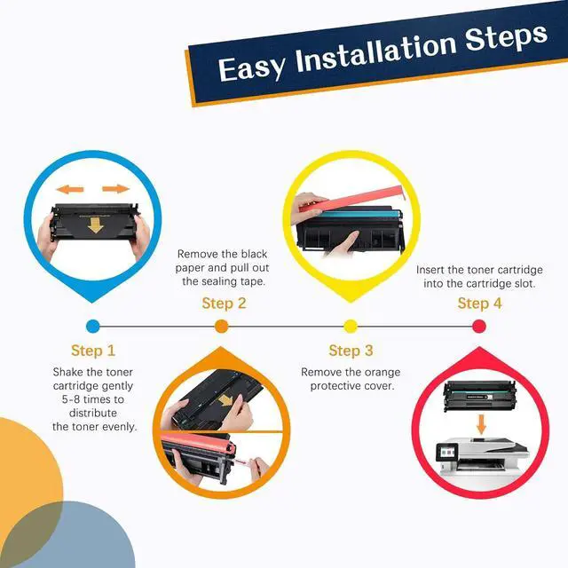 Alt view image 5 of 7 - Ennovor ColorKing Compatible Toner Cartridge Replacement for HP 58A CF258A 58X CF258X for Laserjet Pro MFP M428fdw M428fdn M428dw Pro M404n M404dn M404dw M428 M404 M406dn M430f Printer (Black, 2-Pack)