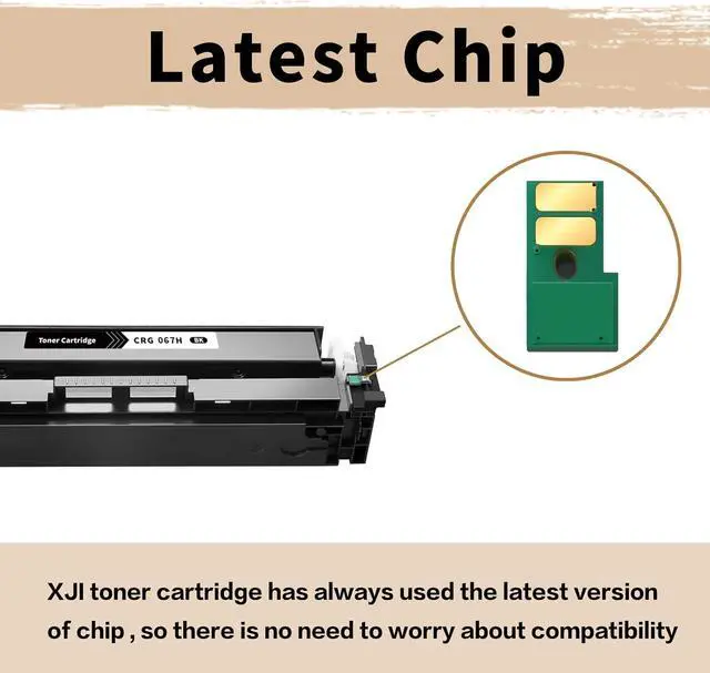 Alt view image 4 of 6 - Ennovor XJI 067H Compatible High Capacity Toner Cartridges Replacement for Canon 067 H (Black Cyan Magenta Yellow, 4 Pack), for Color imageCLASS MF656Cdw LBP632Cdw LBP633Cdw MF653Cdw Laser Printer Ink