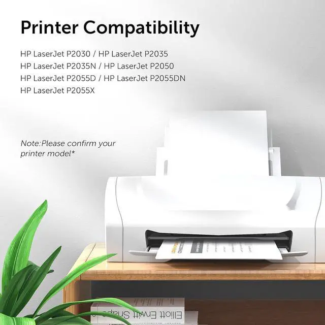 Alt view image 2 of 7 - Ennovor 05A Toner Cartridge High Yield Compatible for HP CE505A Replacement for HP P2035 P2035N 2035N P2055DN 2055DN P2030 P2050 P2055X P2055D Printer (Black, 4-Pack)