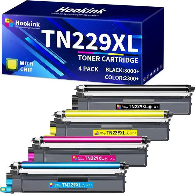 Main image of Ennovor TN229XL Toner Cartridge Replacement for TN229XL TN229 TN-229XL Toner Cartridge Work for MFC-L3780CDW MFC-L3720CDW HL-L3280CDW HL-L3220CDW HL-L3295CDW Printer (4-Pack with Chip)