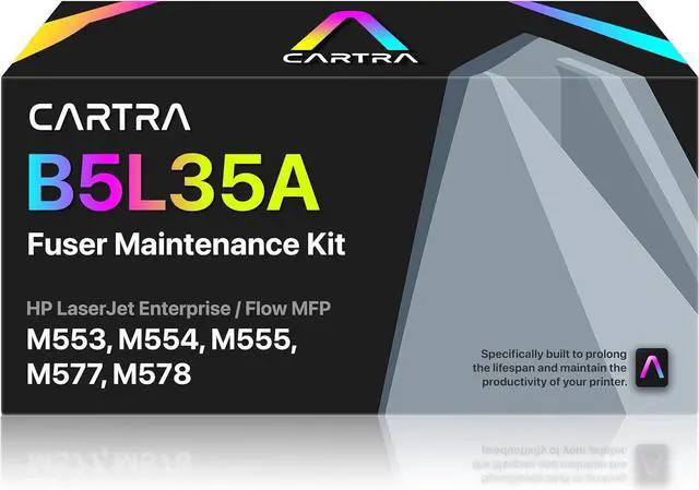 Alt view image 4 of 4 - Ennovor CARTRA Maintenance Kit 110V Replacement Part B5L35A Compatible with HP Color Laserjet Enterprise M553 M554 M555 M577 M578 Series (RM2-0011)