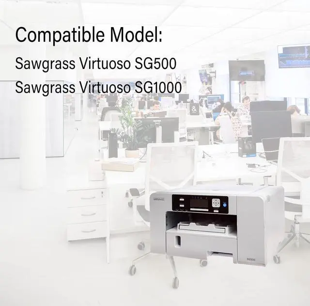 Alt view image 4 of 5 - Ennovor Compatible for Sawgrass SG500 SG1000 Printer Sublimation Ink Cartridge 8-Pack (2 Black, 2 Cyan, 2 Magenta, 2 Yellow)